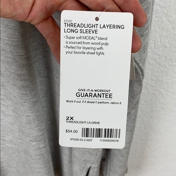 SOLD NWT Athleta Threadlight Layering Long Sleeve - Picture 5 of 6
